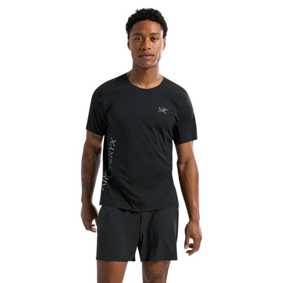 ARC'TERYX Men's Norvan Downword Logo T-Shirt Medium Black Short Sleeve NWOT - Picture 1 of 8